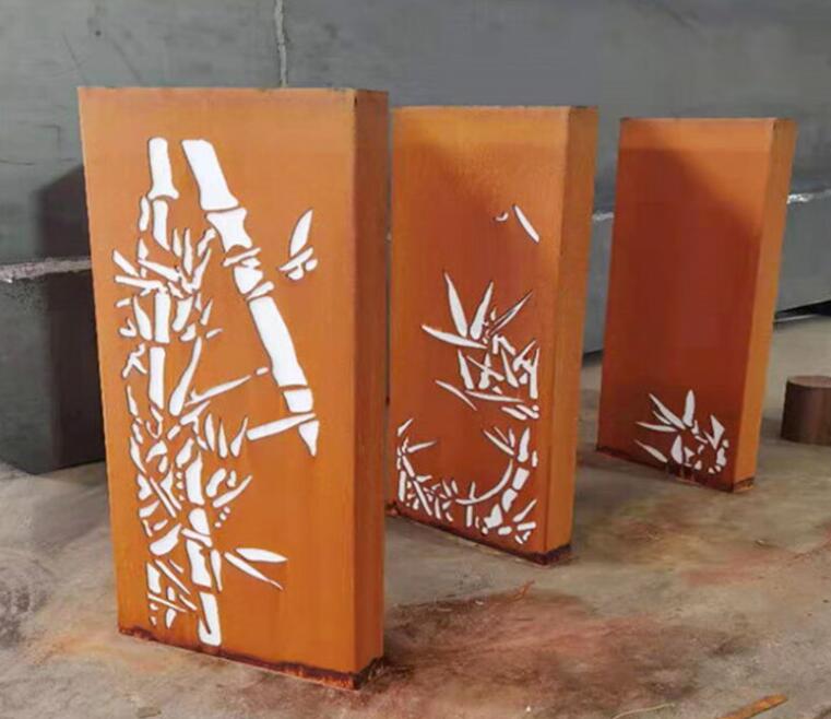 永登锈钢板灯箱